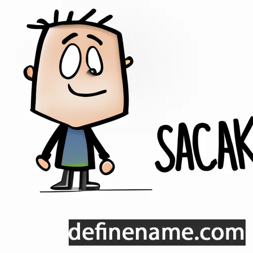 cartoon of the name Isack