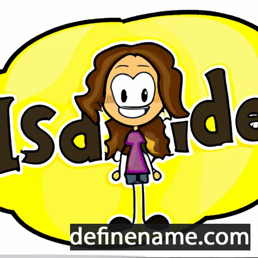 cartoon of the name Isadell