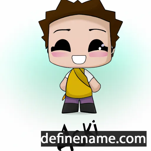 cartoon of the name Isaki