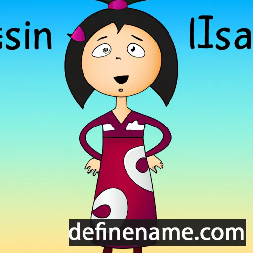 cartoon of the name Isana