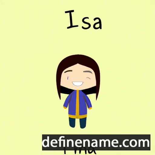 cartoon of the name Isana