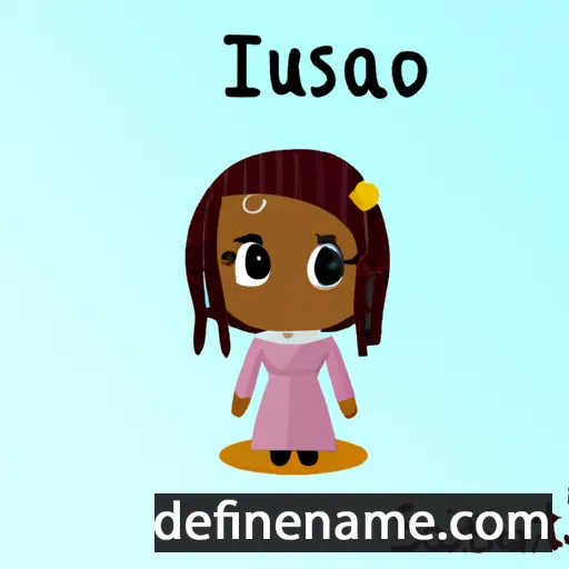 cartoon of the name Isatou