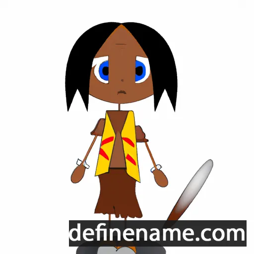 cartoon of the name Isatu