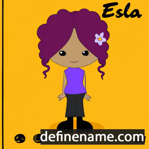 Isela cartoon