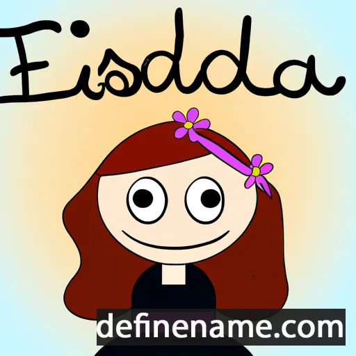 cartoon of the name Iselda