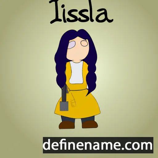 cartoon of the name Iselilja