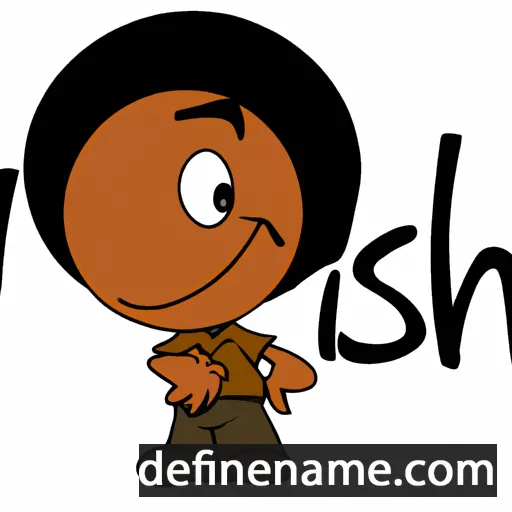 cartoon of the name Ish