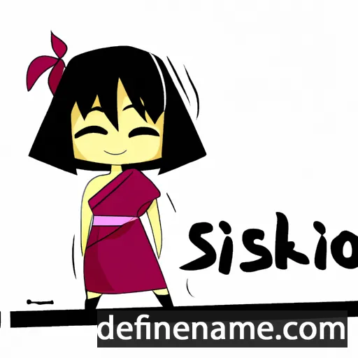 cartoon of the name Ishiko