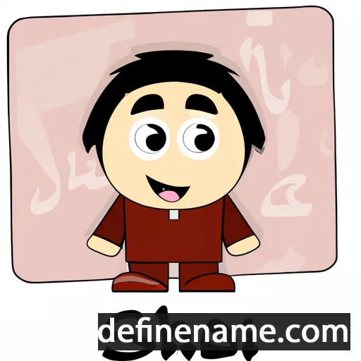 cartoon of the name Ishoq