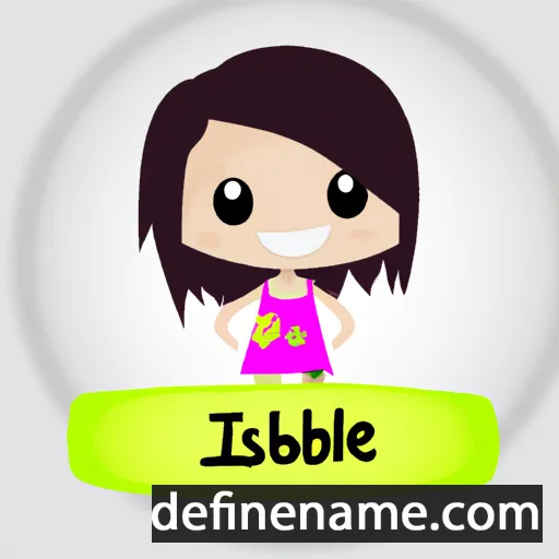 cartoon of the name Isibél