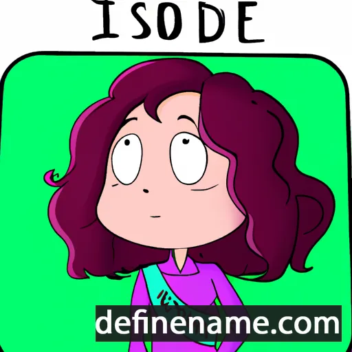 cartoon of the name Isidorine