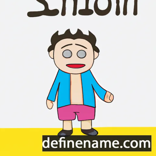 cartoon of the name Isinthon