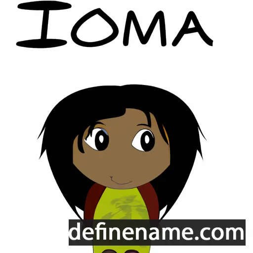 cartoon of the name Isioma