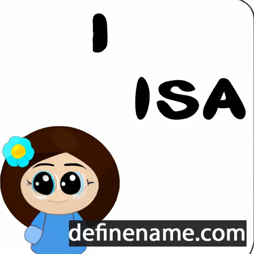 cartoon of the name Isisa