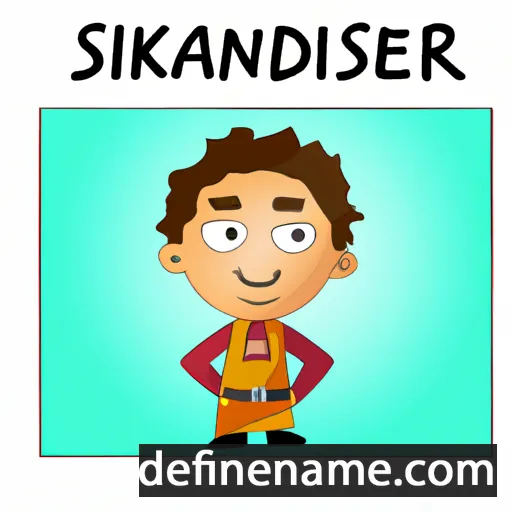 cartoon of the name Iskander