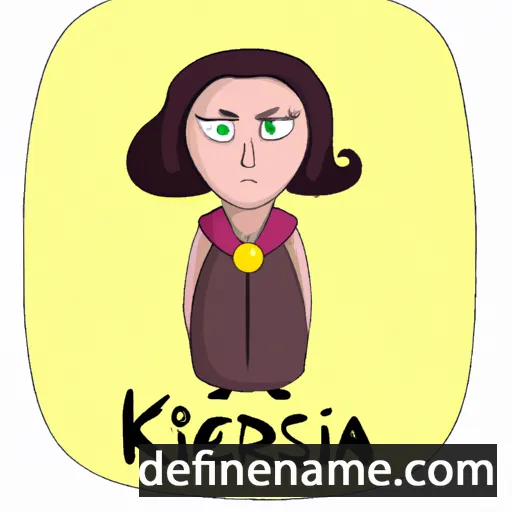 cartoon of the name Iskrena