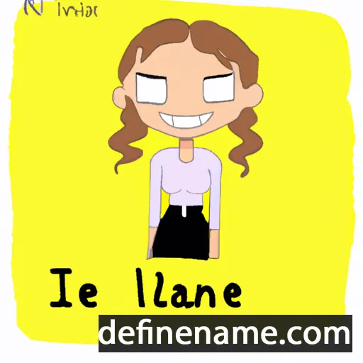 cartoon of the name Islaine