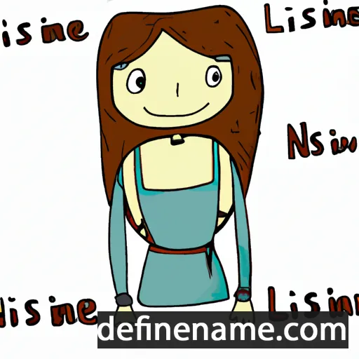 cartoon of the name Isline