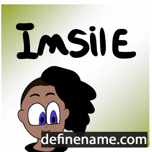 cartoon of the name Ismaëlle