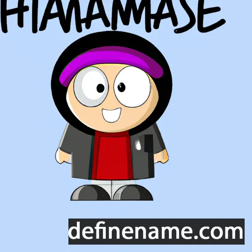 cartoon of the name Ismahane