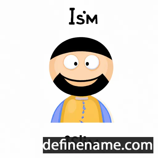 cartoon of the name Ismal