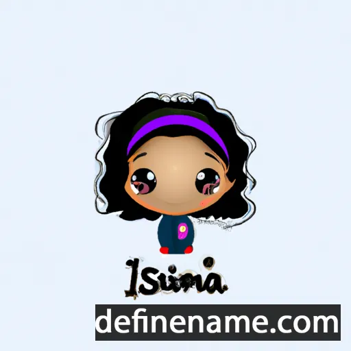 cartoon of the name Isménia