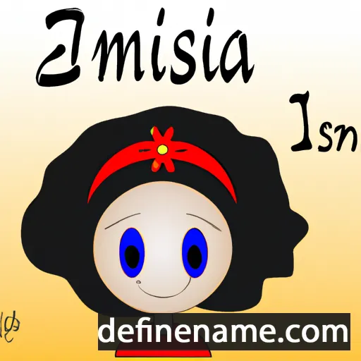 cartoon of the name Ismênia