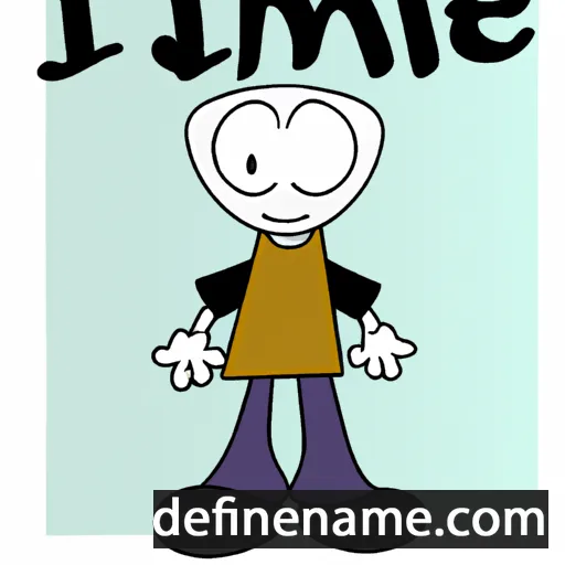 cartoon of the name Ismie