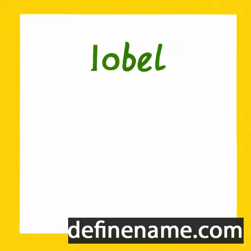 cartoon of the name Isobell