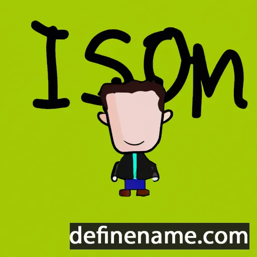 cartoon of the name Isom