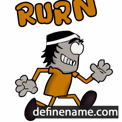 cartoon of the name Isrun