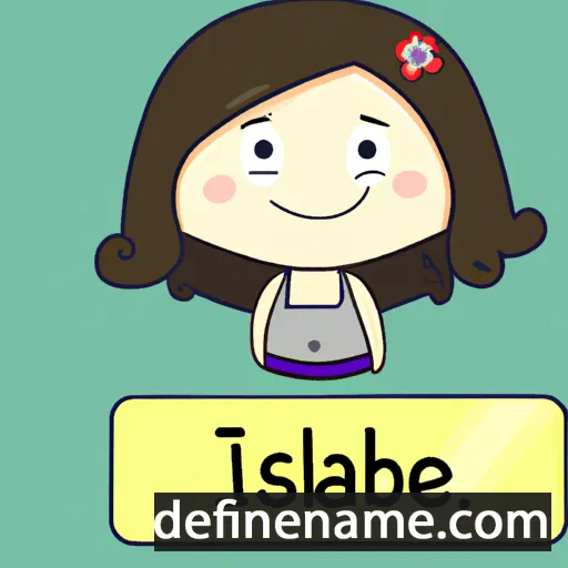 cartoon of the name Issabel