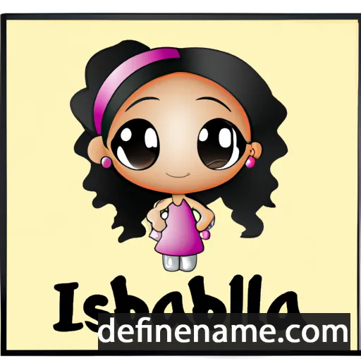 cartoon of the name Issabella