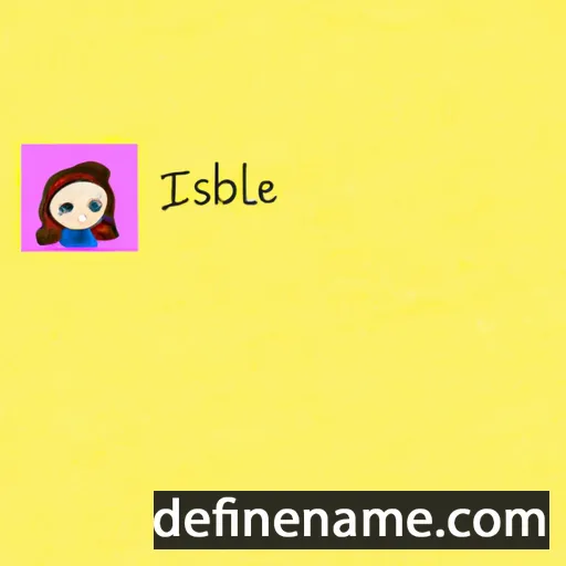 cartoon of the name Issabelle