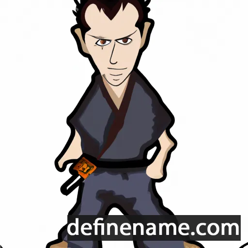 cartoon of the name Isshin