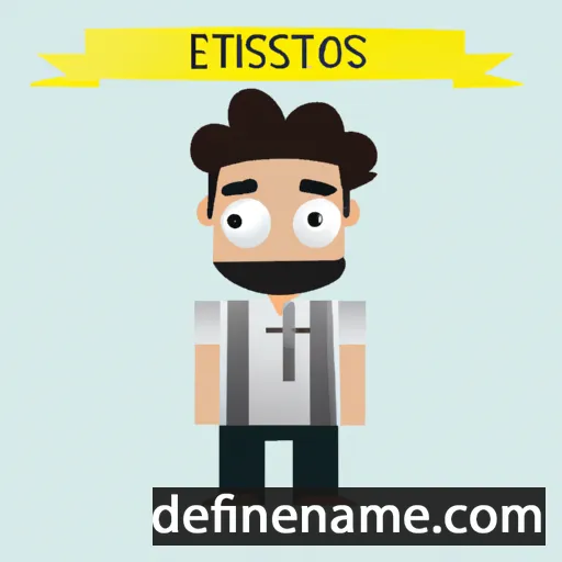 cartoon of the name Istefanos