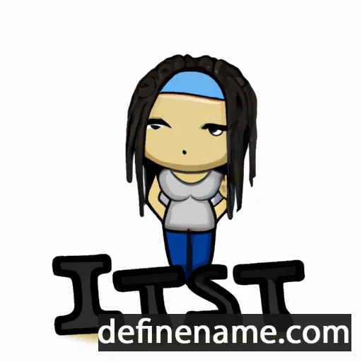 cartoon of the name Isti