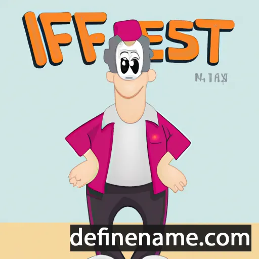 cartoon of the name Istref