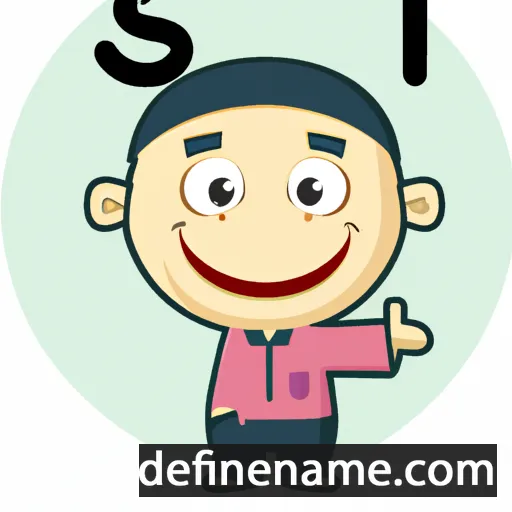 cartoon of the name Isuf