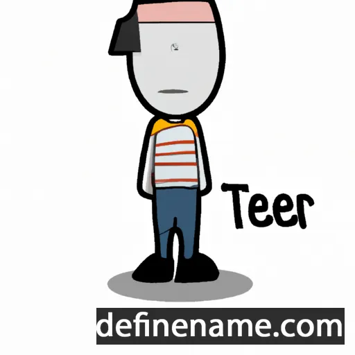 cartoon of the name Itier