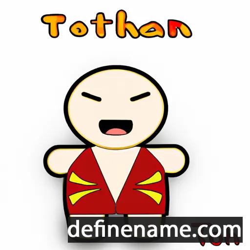 cartoon of the name Itohan