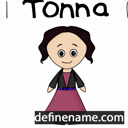 cartoon of the name Itonia