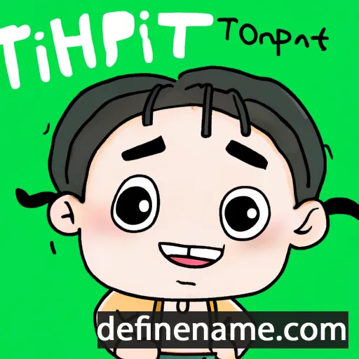 cartoon of the name Itthipong