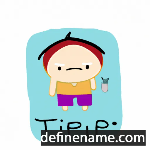 cartoon of the name Ittipong