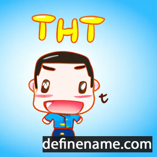 cartoon of the name Ittiwat