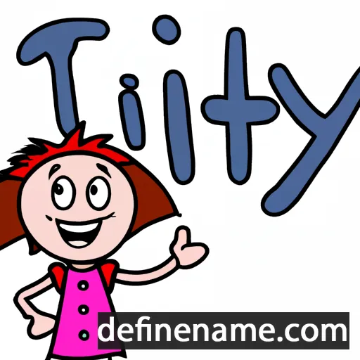 cartoon of the name Itty