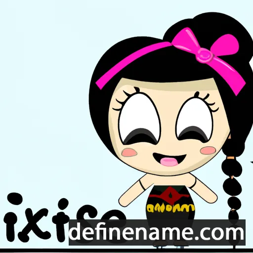 cartoon of the name Itxasne