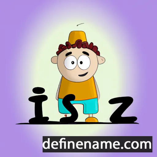 cartoon of the name Ízisz