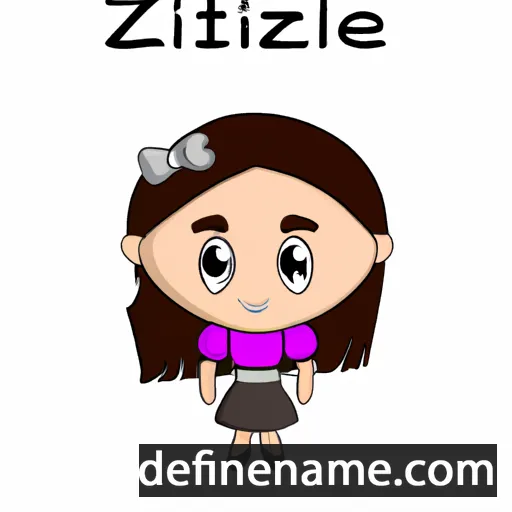 cartoon of the name Itzelle