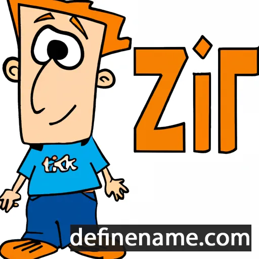 cartoon of the name Itzik